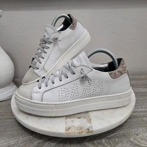 P448 White and Gray Women's Sneakers